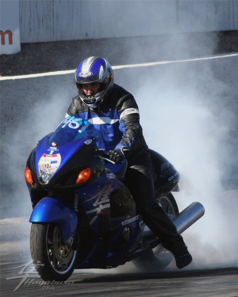 Black Blue Busa Burnout