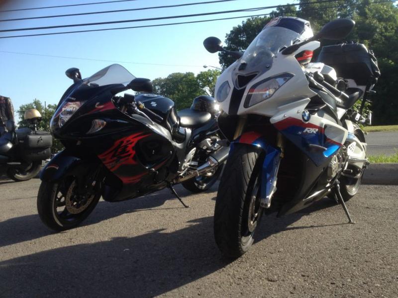 2011 Hayabusa, 2010 S1000RR.jpg