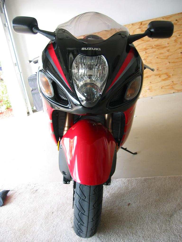 Hayabusa red store and black