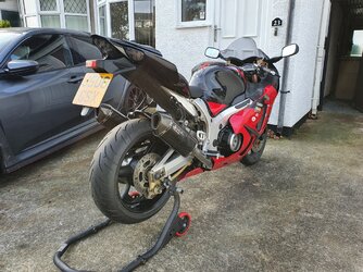 Carbon Hugger & Chain Guard fitted